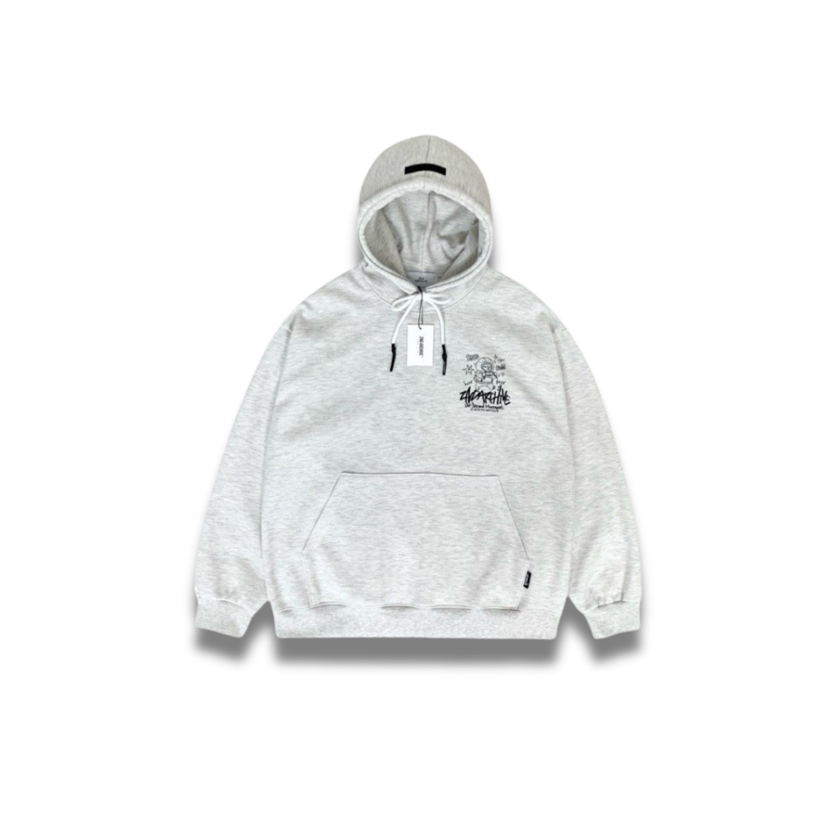 柔らかいスウェット素材の質感が分かる生地アップ画像