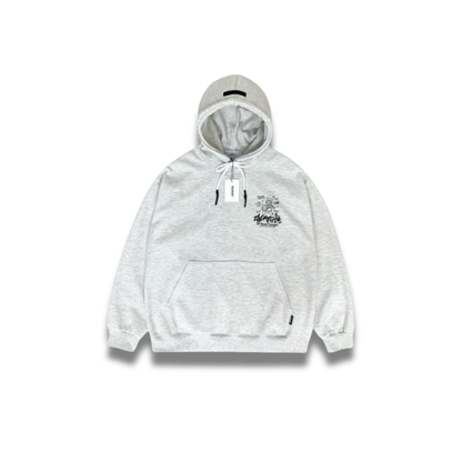 柔らかいスウェット素材の質感が分かる生地アップ画像