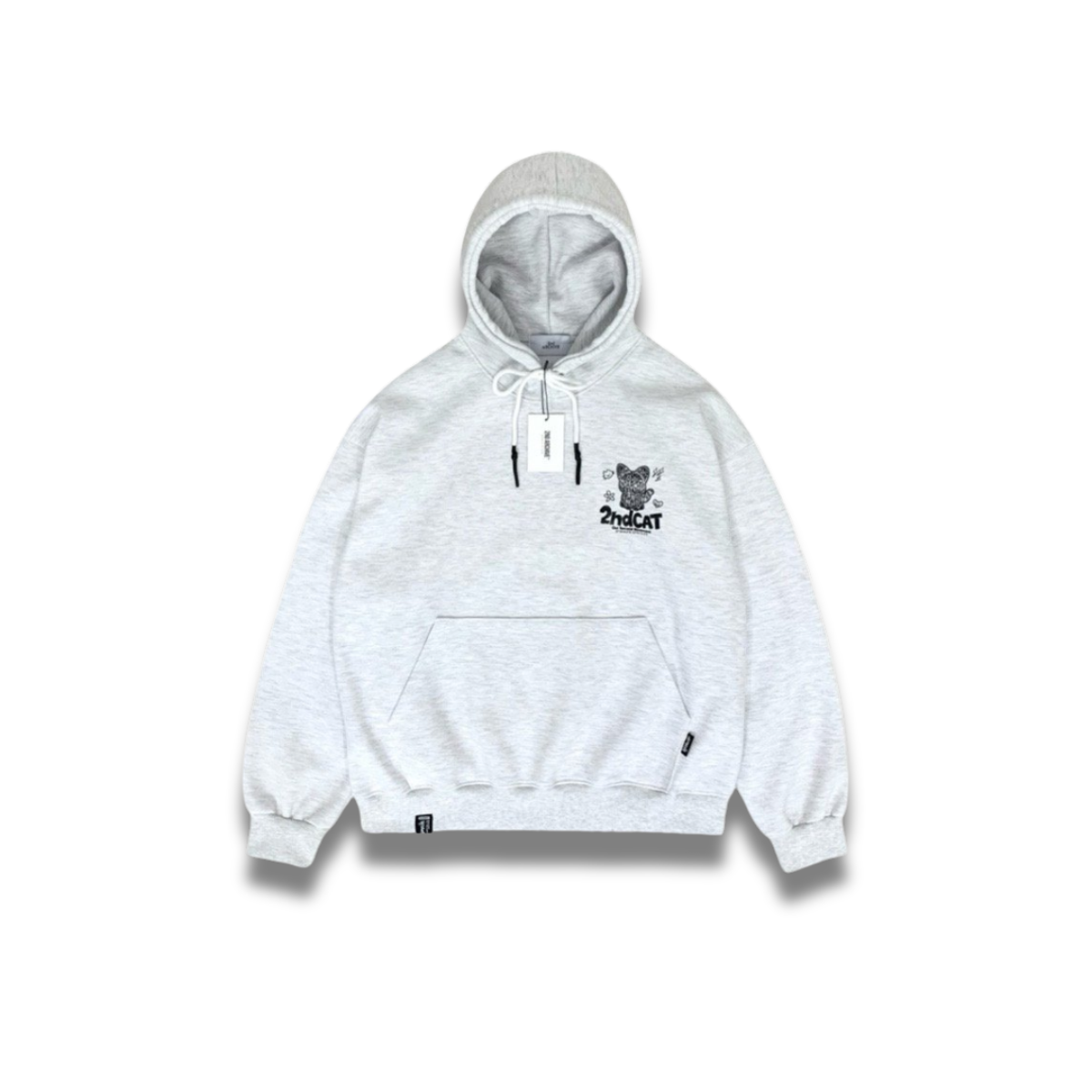 夜間スタイルにも映える反射デザインパーカーの前面カット