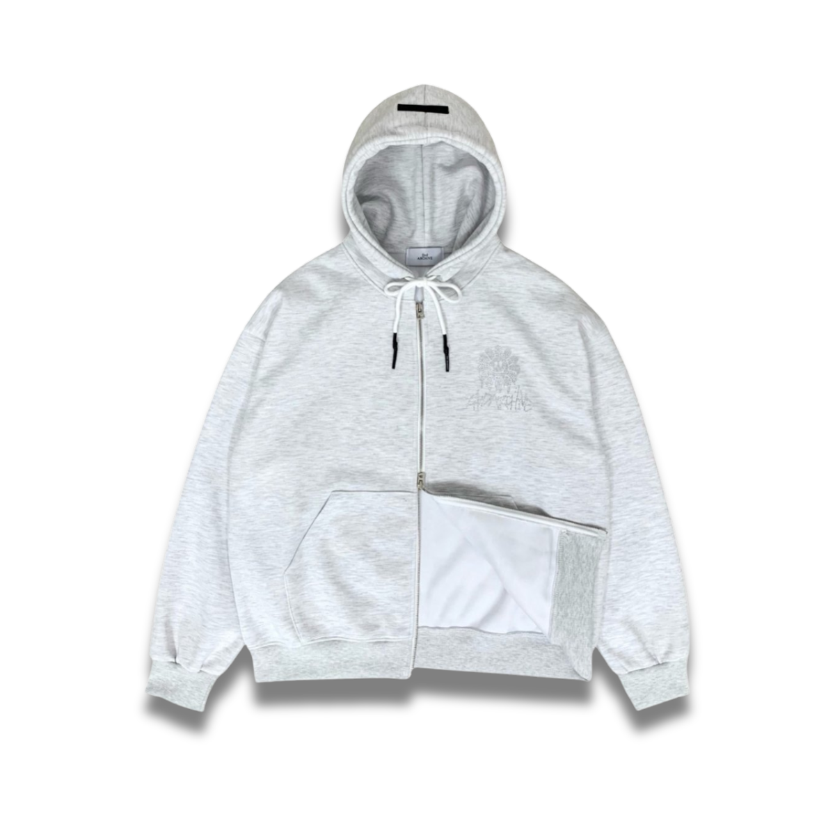 フードを上げた状態で見えるスマイルフラワーのバランスが分かる写真