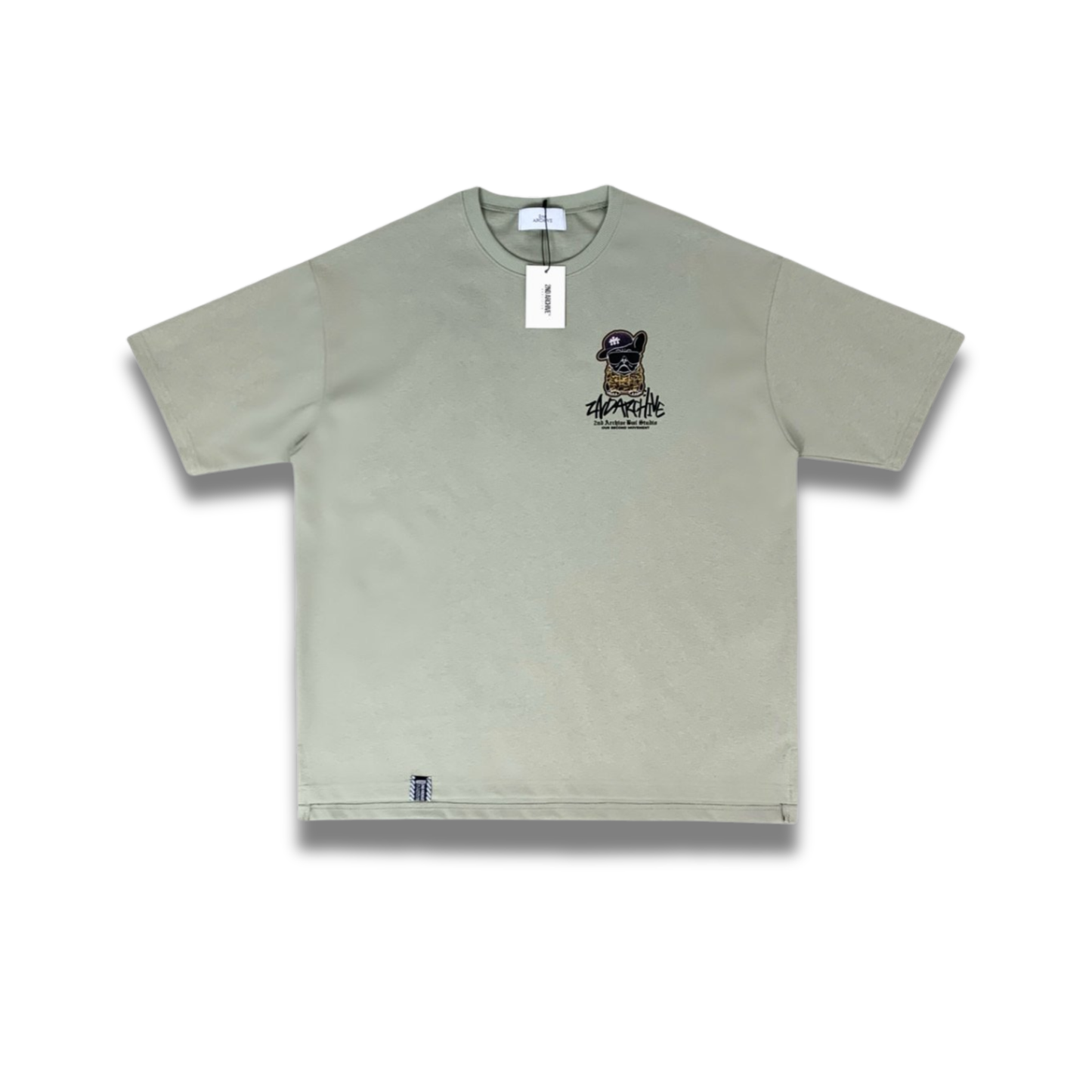 [2nd Archive]カモフラージュ柄フード付きブルドッグTシャツ(SAB224)