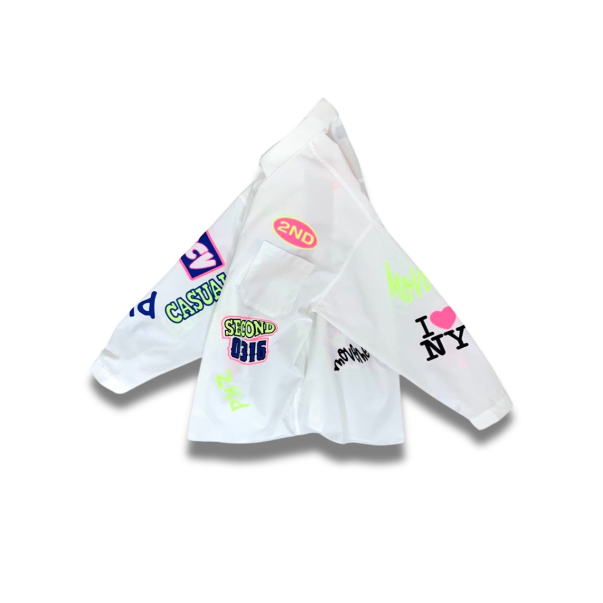 2nd Archive shirt with vibrant letter design best-seller