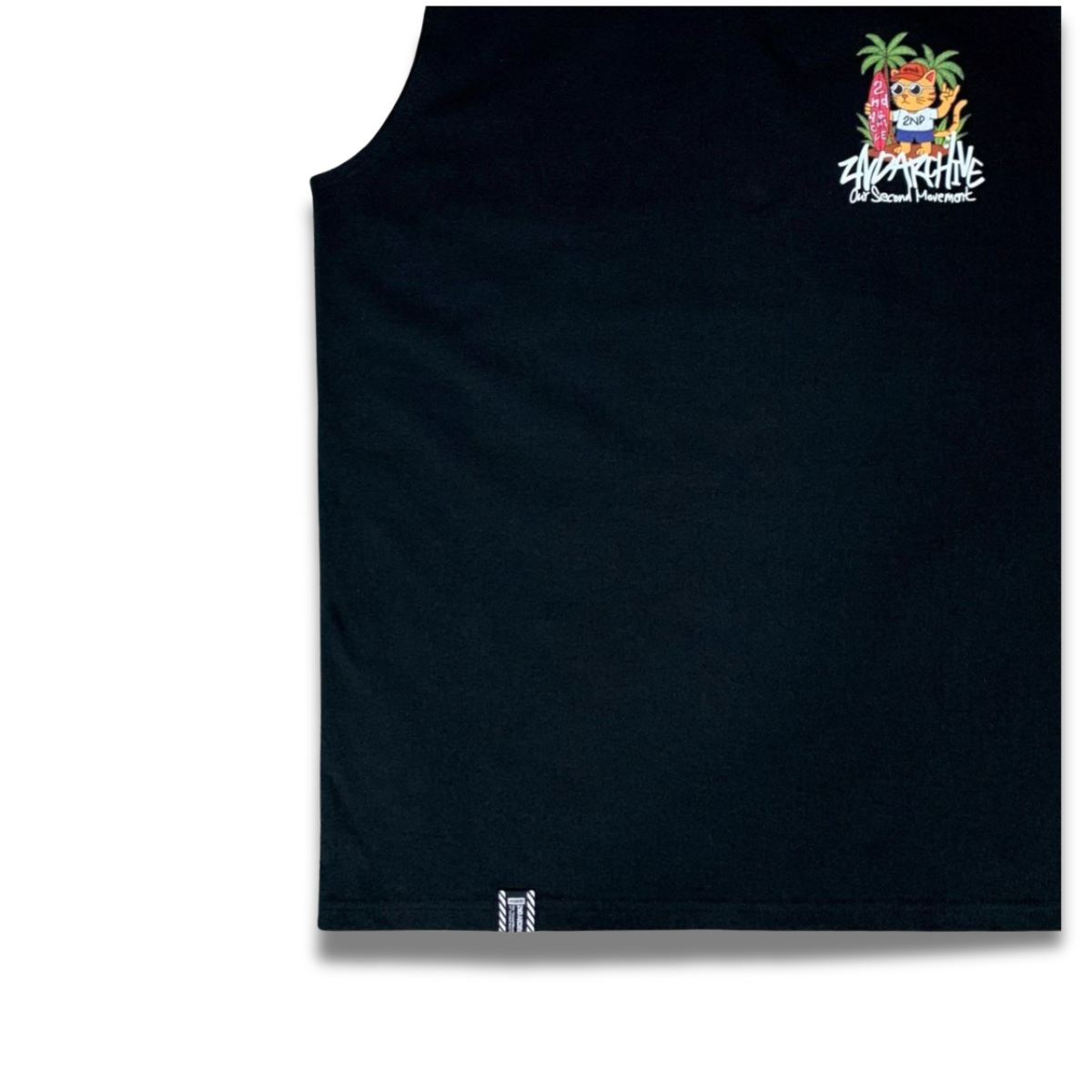 [2nd Archive] Surfing Cat Sleeveless T-shirt (SAB114)