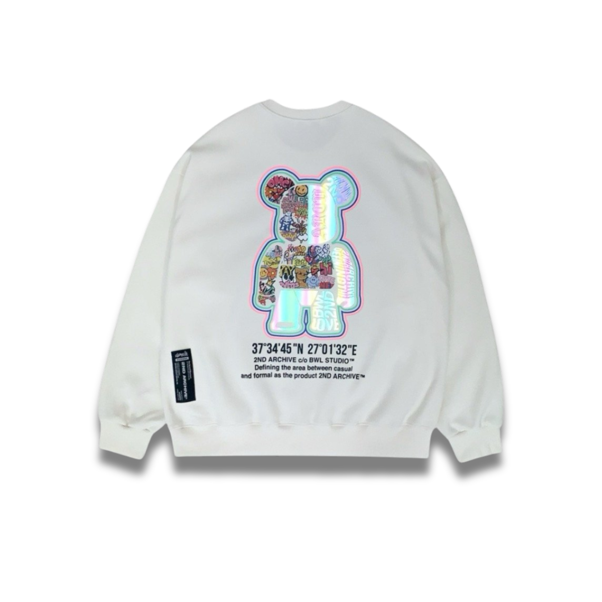 袖とリブ部分の質感が分かるディテール写真