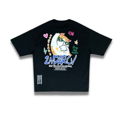 クールで可愛いDJネコが主役の2nd ArchiveバックプリントT