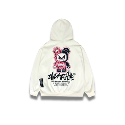 [2nd Archive]ピンクヒョウ柄ベアパーカー※セット販売あり(SAB218)