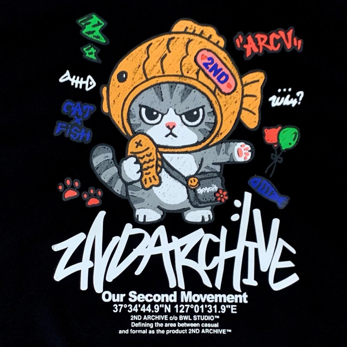 [2nd Archive]ナマズ柄パーカー※セット販売あり(SAB278)