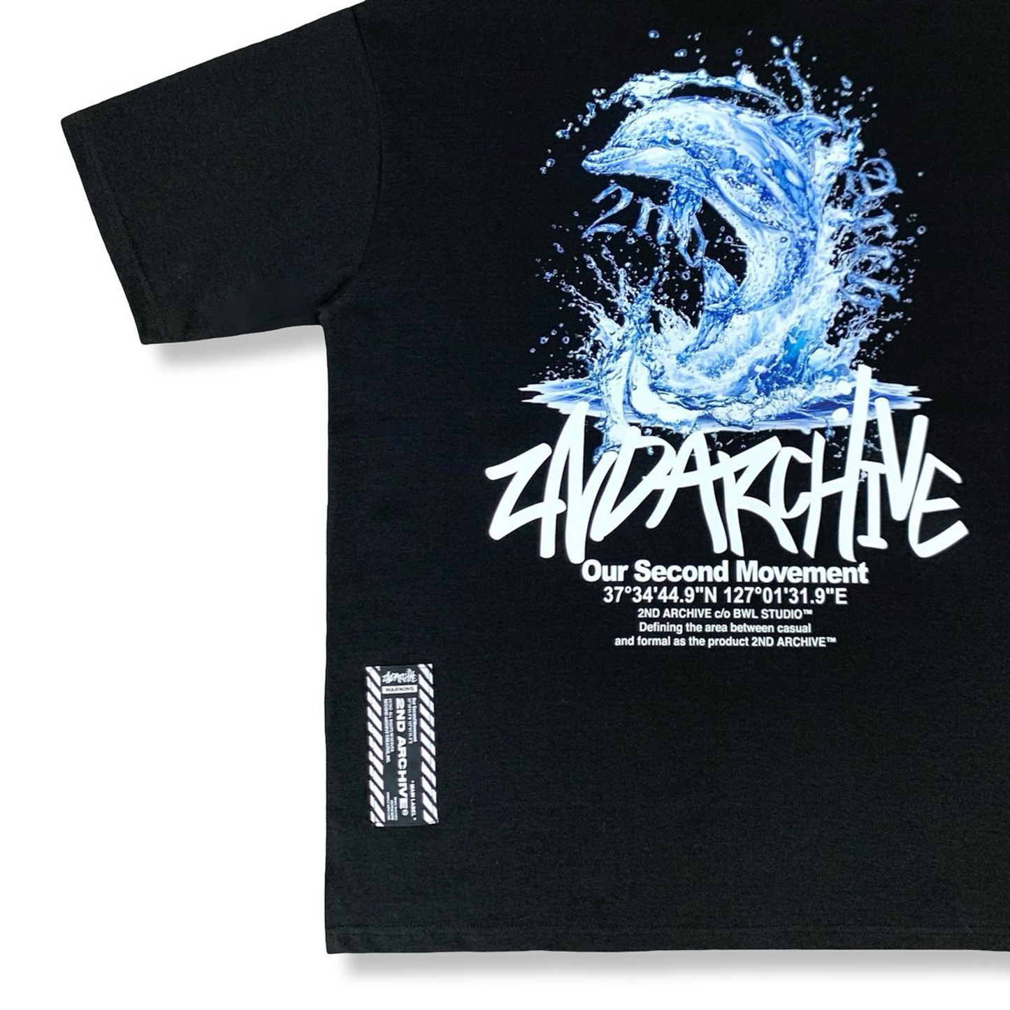 [2nd Archive]イルカの波Tシャツ(SAB239)