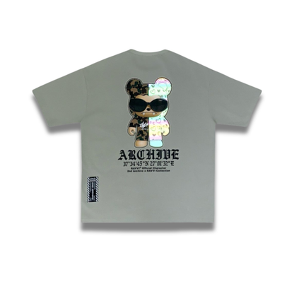 [2nd Archive]迷彩柄クマとサングラスのTシャツ(SAB217)