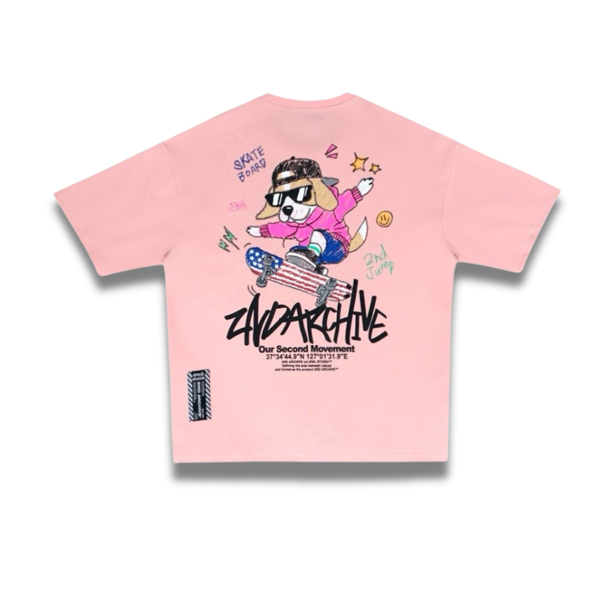 [2nd Archive] Skateboard Beagle T-shirt (SAB125)