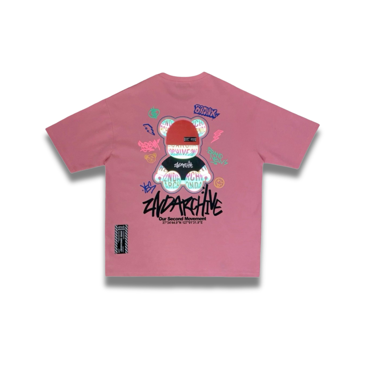 [2nd Archive]ラベルビーニーベアTシャツ(SAB119)