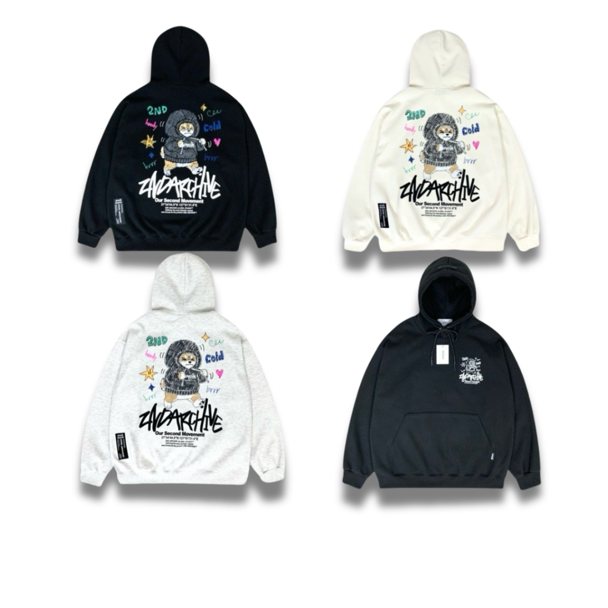 カジュアルコーデに合わせやすいコーギーデザインの前面カット