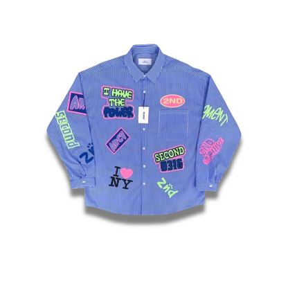 Famous K-Pop stars wear 2nd Archive letter print shirt