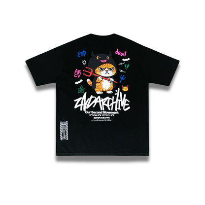 [2nd Archive]悪魔の落書き猫Tシャツ(SAB241)