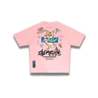 [2nd Archive] Cute Crayon Cat T-shirt (SAB127)