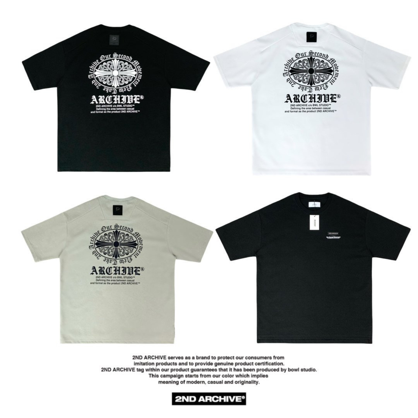 [2nd Archive]革パッチ付き十字架Tシャツ(SAB237)