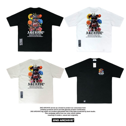 [2nd Archive]黒いバラのテディベアTシャツ(SAB236)