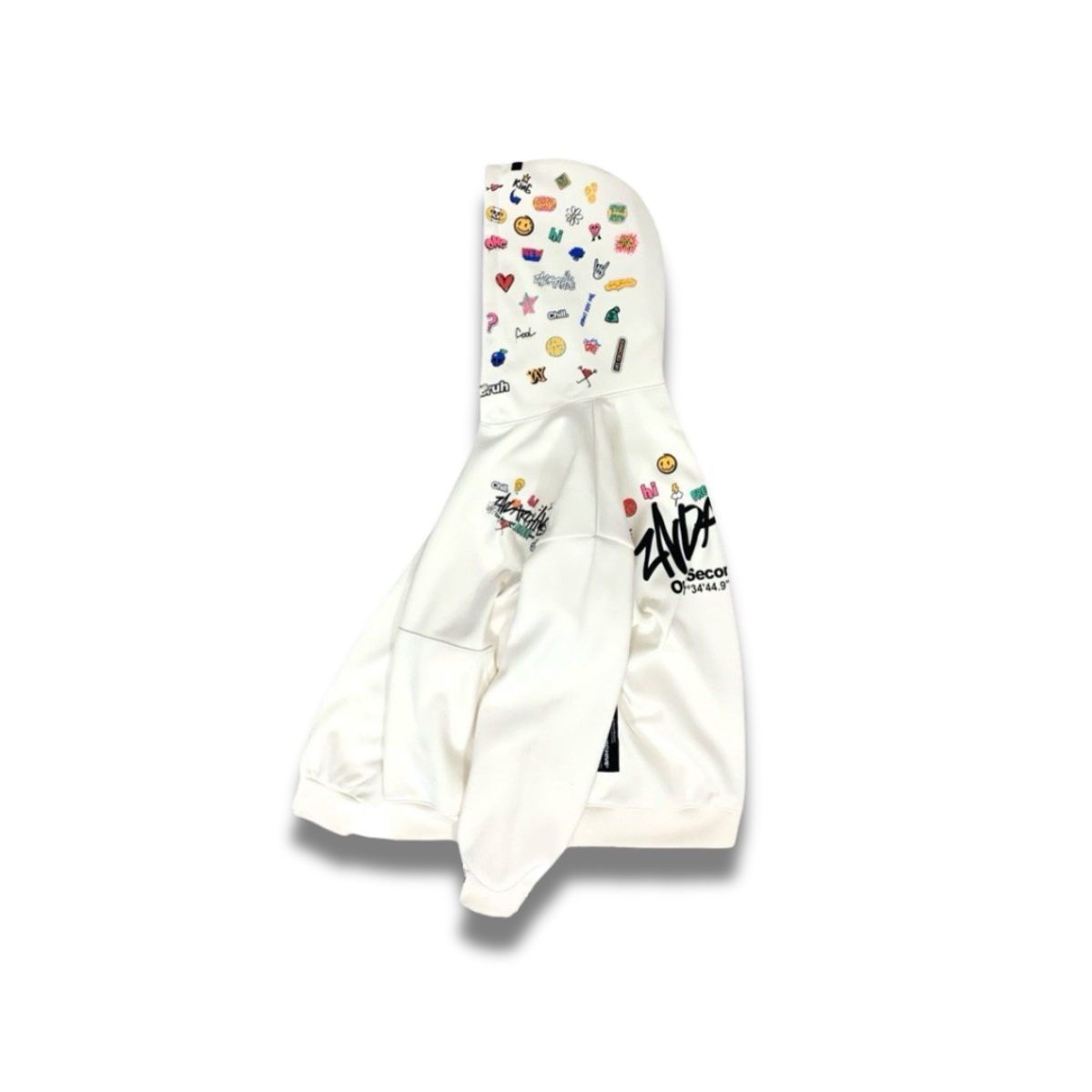 スウェット素材の柔らかな風合いがわかる生地アップ