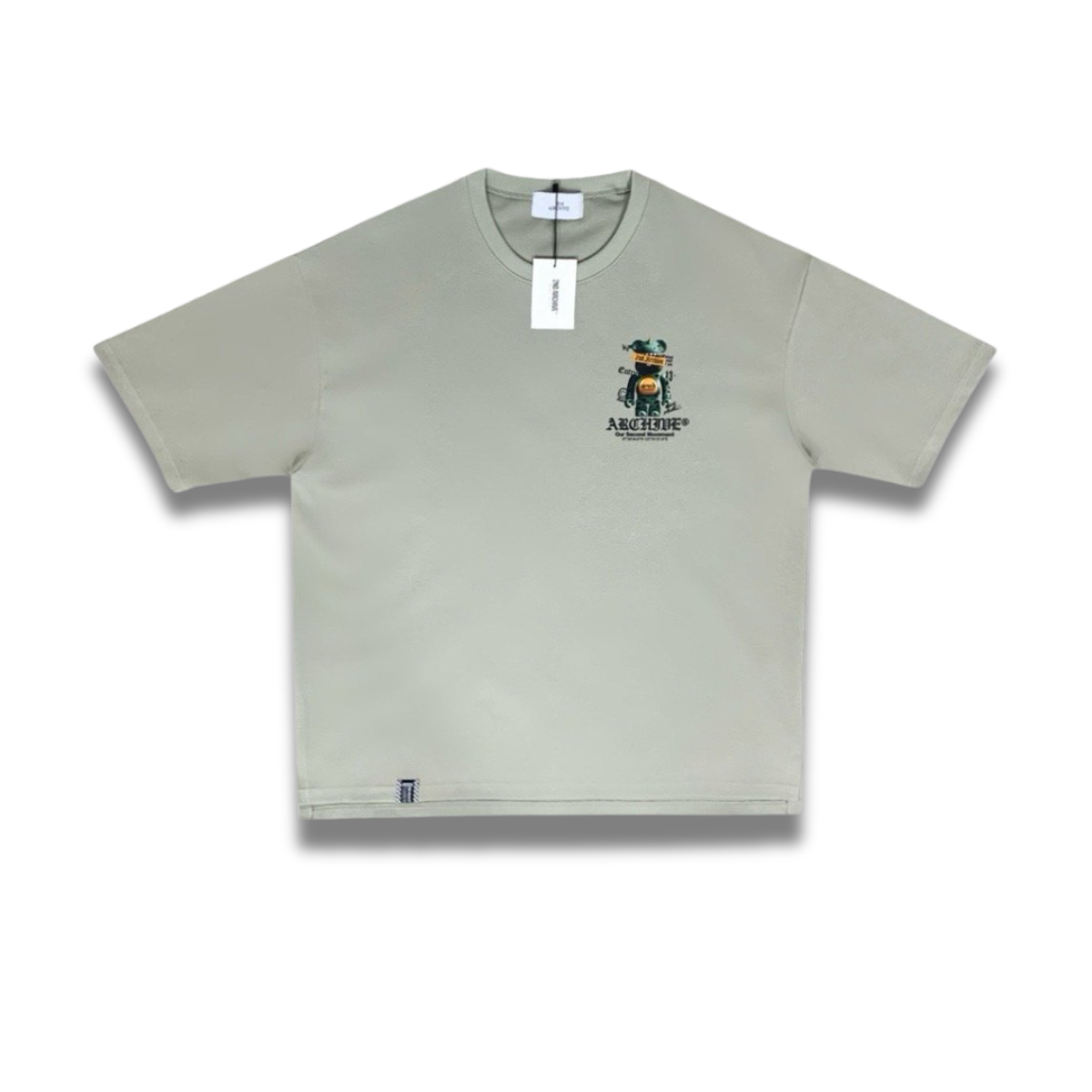 韓国ブランドのユニセックスグラフィックTシャツ