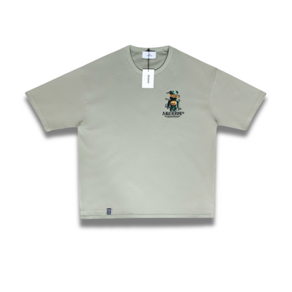 韓国ブランドのユニセックスグラフィックTシャツ