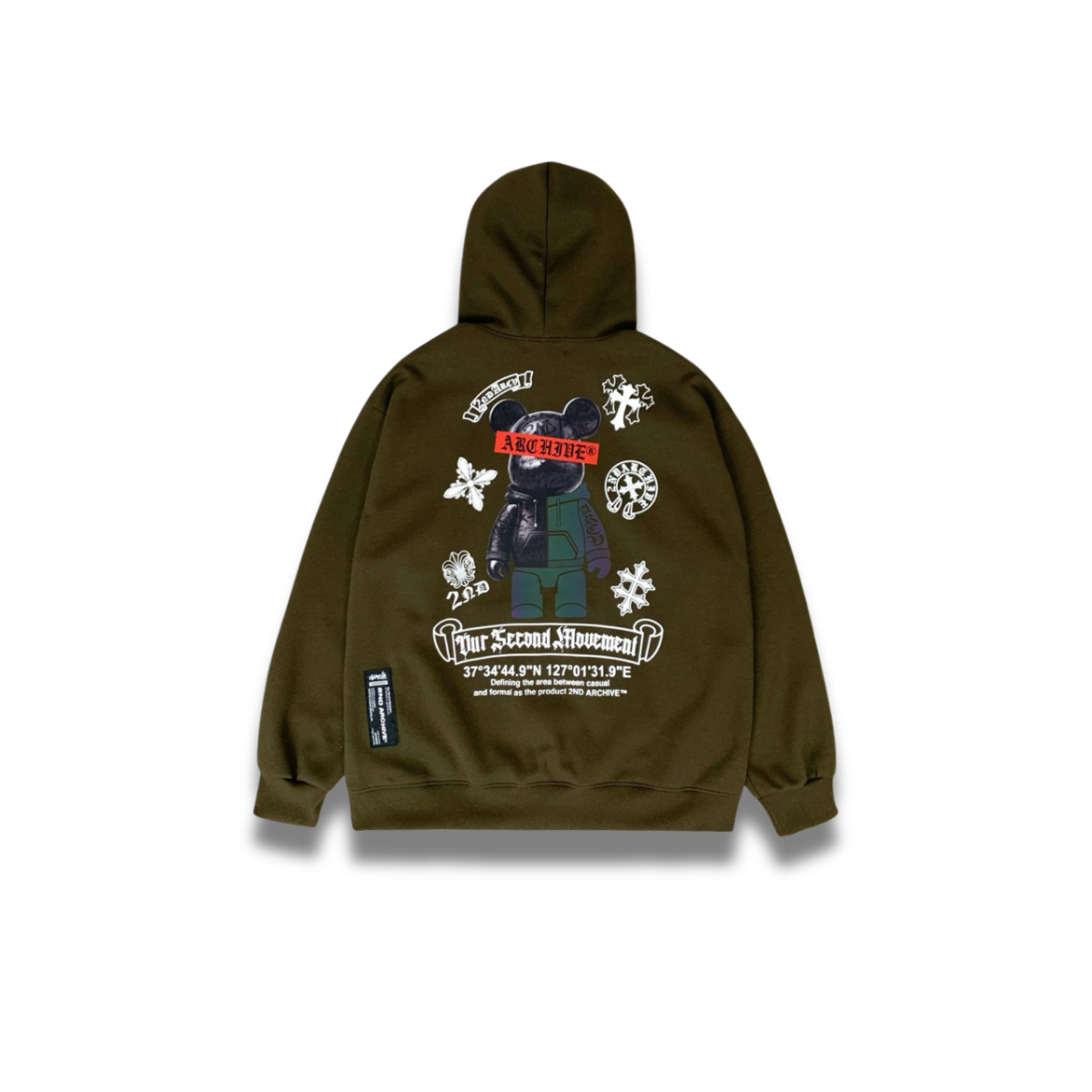 [2nd Archive]赤いテープのテディベアパーカー※セット販売あり(SAB275)