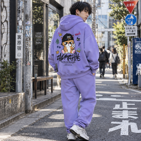 [2nd Archive]クールなトラ猫柄のジップアップパーカー※セット販売あり(SAB269)