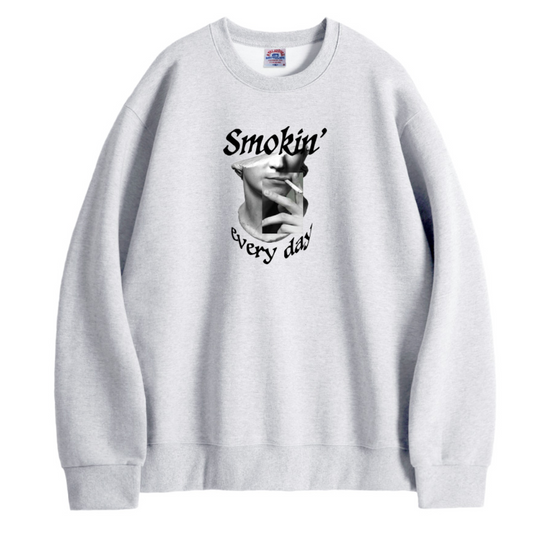 韓国ストリートスタイル | Smokin' Every Day | 裏起毛スウェット | Athleisurelab