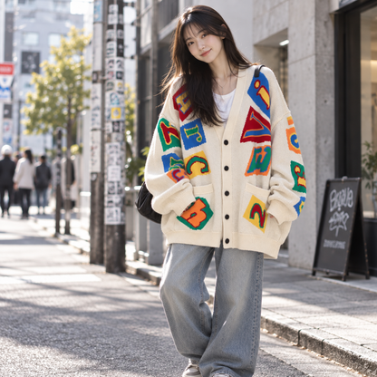 [2. Archiv] Alphabet-Logo-Cardigan (SAB68)