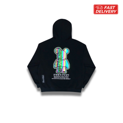 [2nd Archive] Reflective Bear Graphic Hoodie (SAB11)