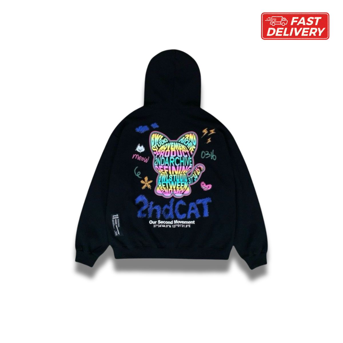 [2nd Archive]反射素材の2nd Catパーカー(SAB194F)