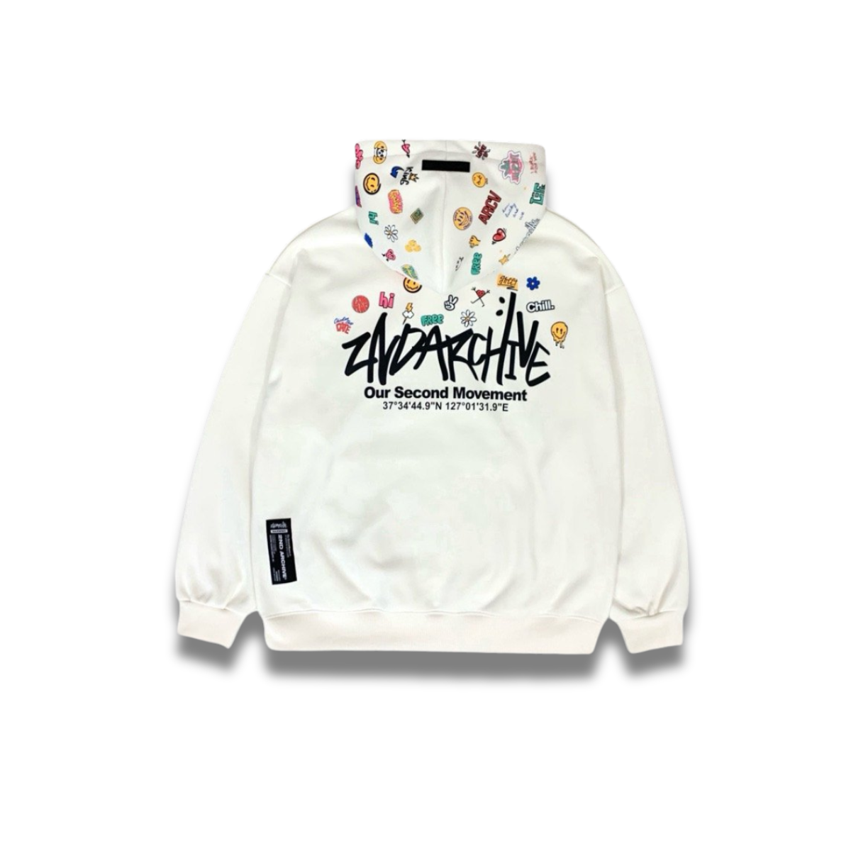 ゆったりシルエットのフリーサイズパーカーの着用雰囲気