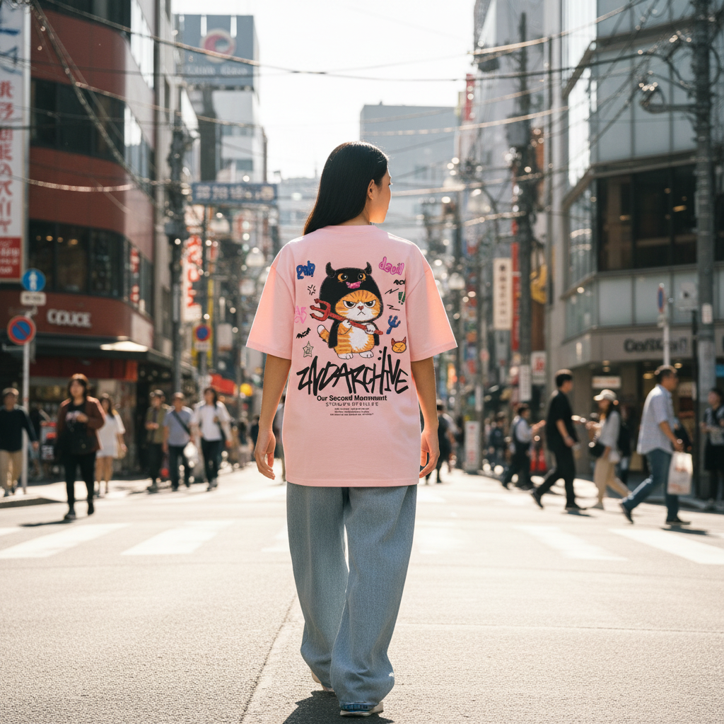 Back - Devil Cat Pink