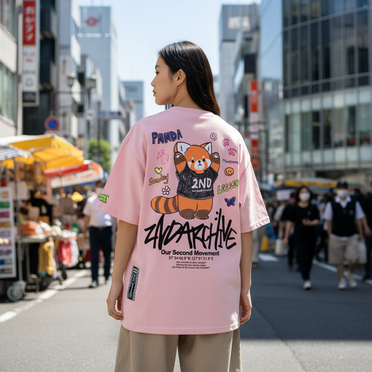 Back - Red Panda Pink