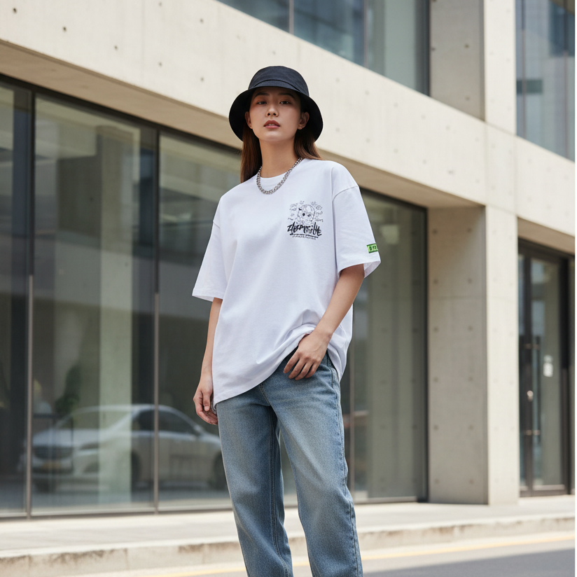 Ball Cap Cat T-Shirt Front Lifestyle