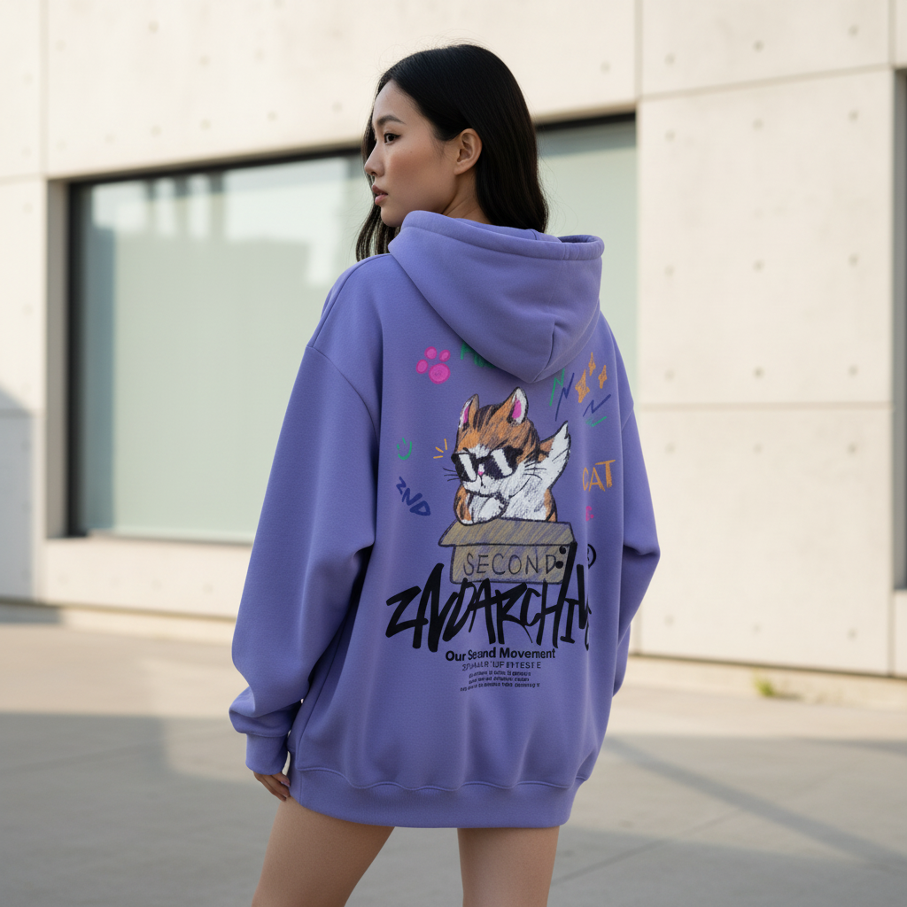 Box Cat Hoodie - Back