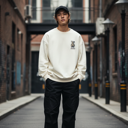 Camouflage Bear Sweatshirt Lifestyle - With Text