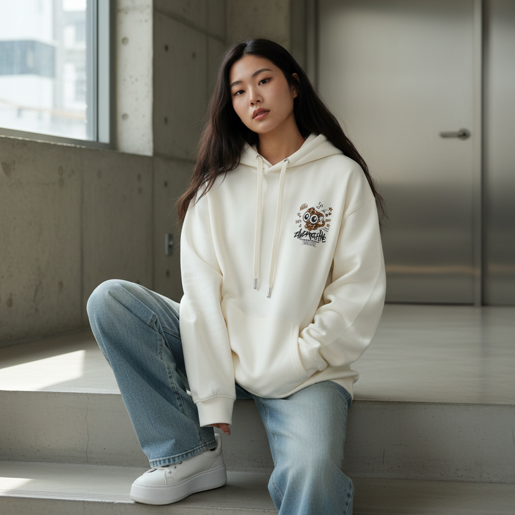 Cute Leopard Cat Hoodie - Front