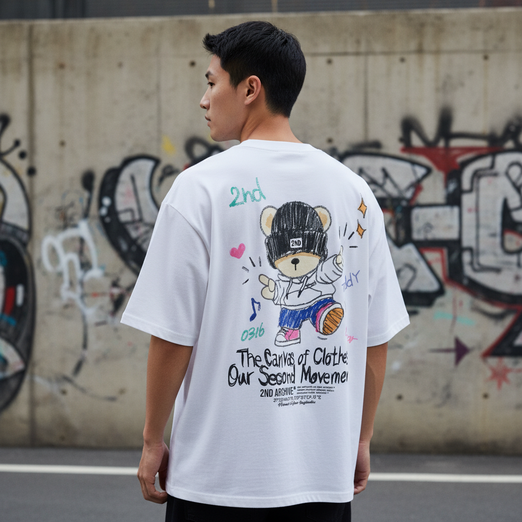 Dancing Teddy Bear T-shirt - Back View