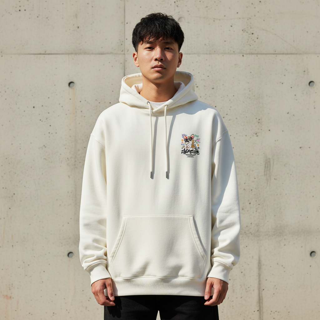 Dubbing Corgi Hoodie - Front