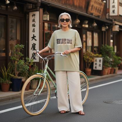 Faded Frames Co. サイクリング勝利 - Stylish Lady No Basket Beach Cruiser