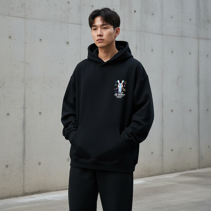 Graffiti Bunny Scotch Hoodie - Front