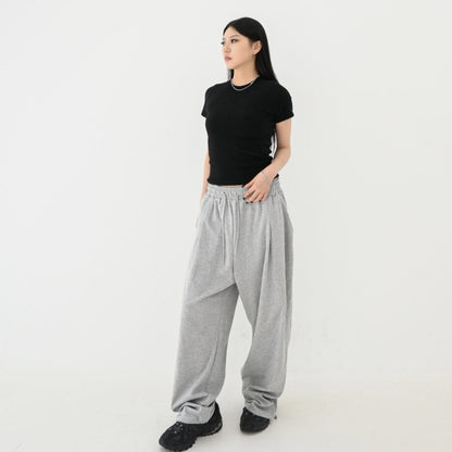 [Potato Club] Cool Mesh Sweat Wide Pants (PTC10)