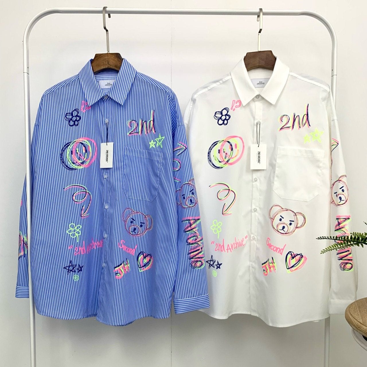 [2nd Archive] Sign Pen Smile Graffiti Shirt (SAB84)