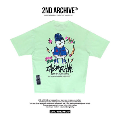 Cute penguin crayon sketch T-shirt by 2nd Archive.