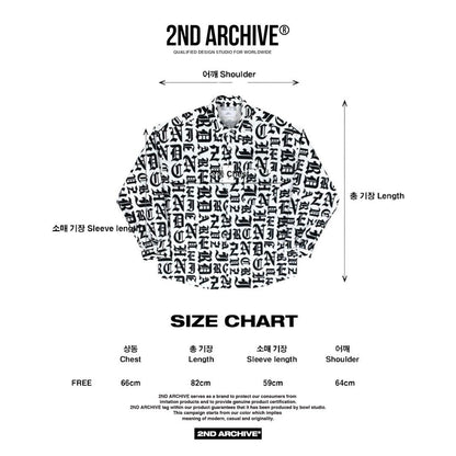 グラフィカルなレタリングが特徴の2nd Archive長袖シャツ