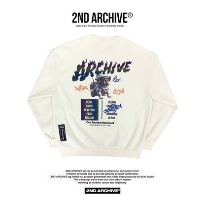 High-quality Korean-made sweater with modern graphics