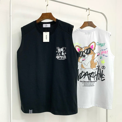 [2nd Archive] Corgi Dove Sleeveless T-shirt (SAB115)