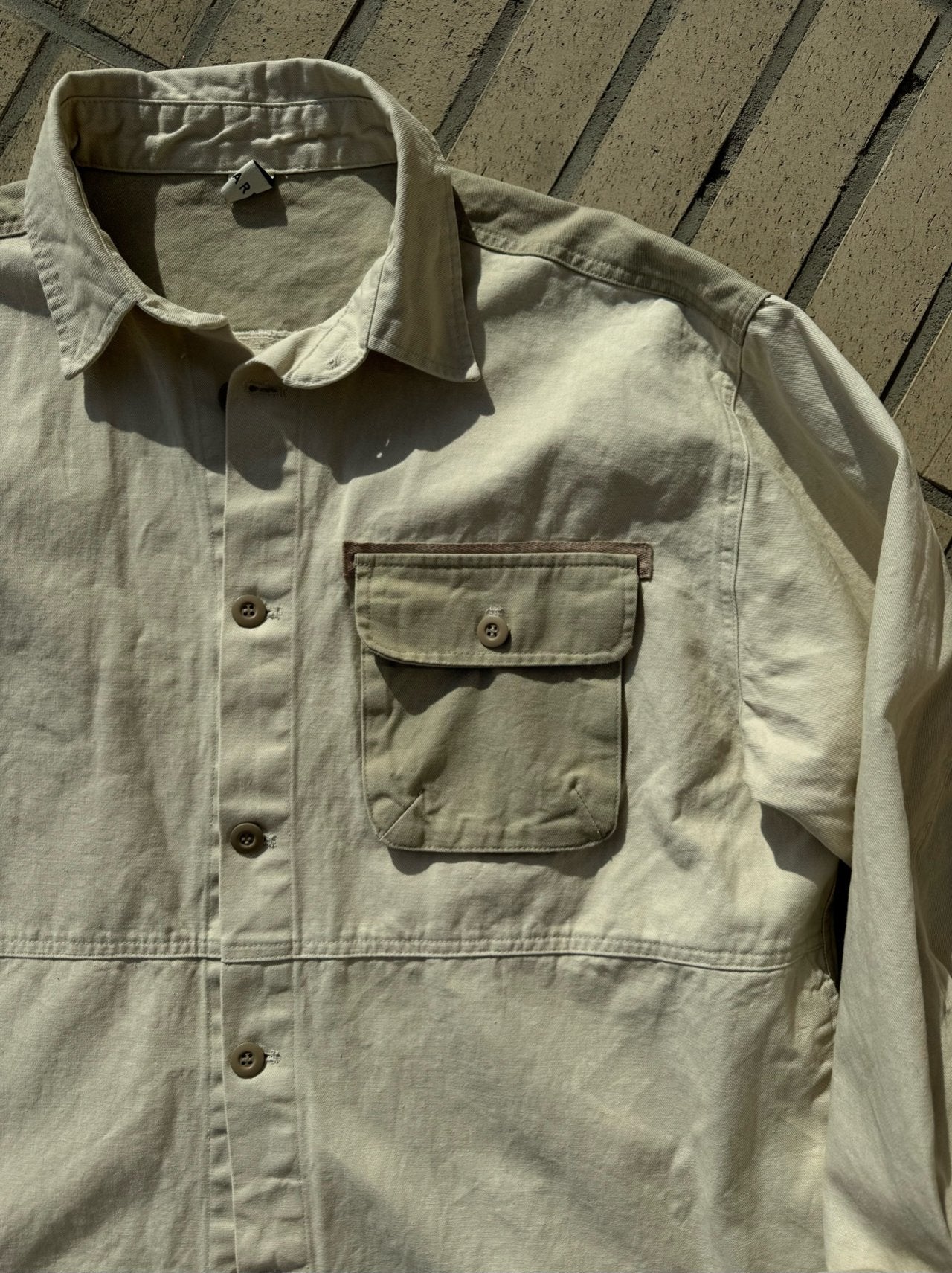 Outdoor vintage button-up shirt, 2 colors