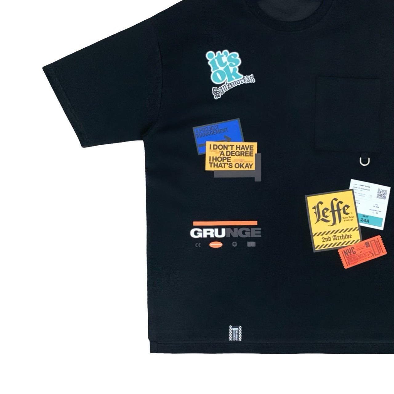 トレンドのグランジ要素を取り入れた韓国ファッションTシャツ