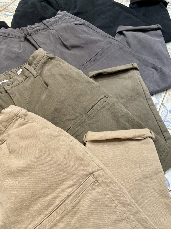 Loose fit pants, stylish pockets, four colors